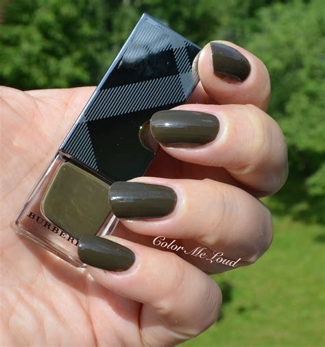 burberry nails|burberry nail polish khaki green.